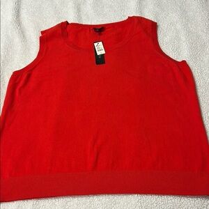 Talbots / Vibrant Red Sleeveless Top / Size: 2X